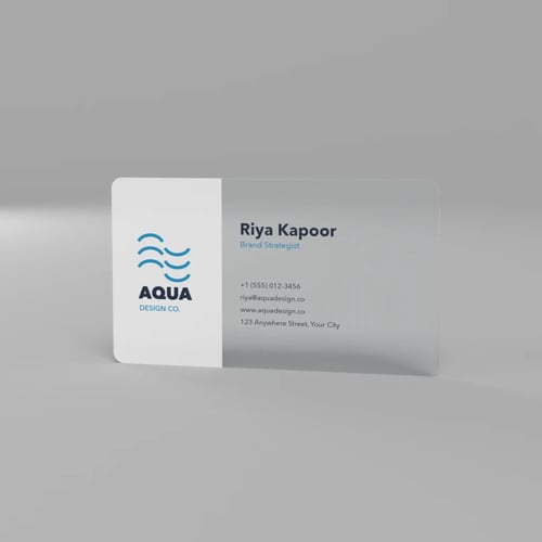 Transparent Business Card