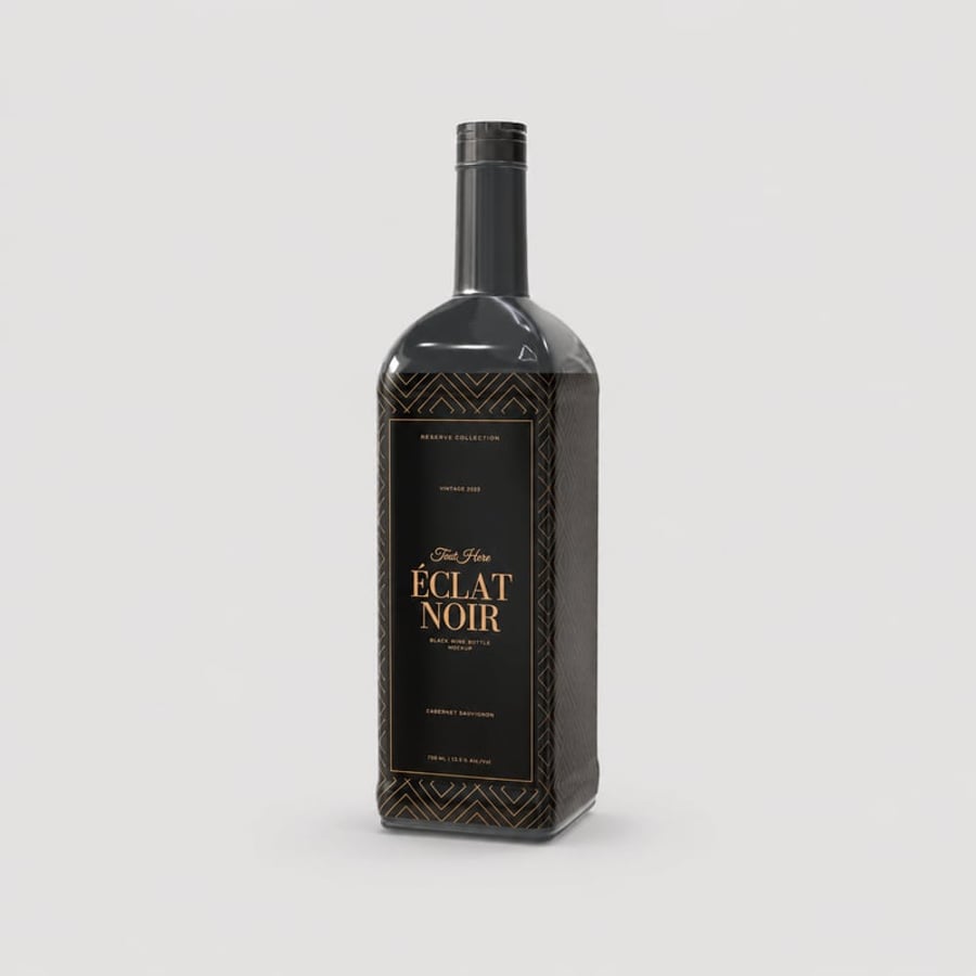 Black Wine Bottle