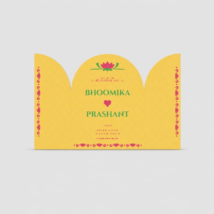 Wedding Card - Flower Type