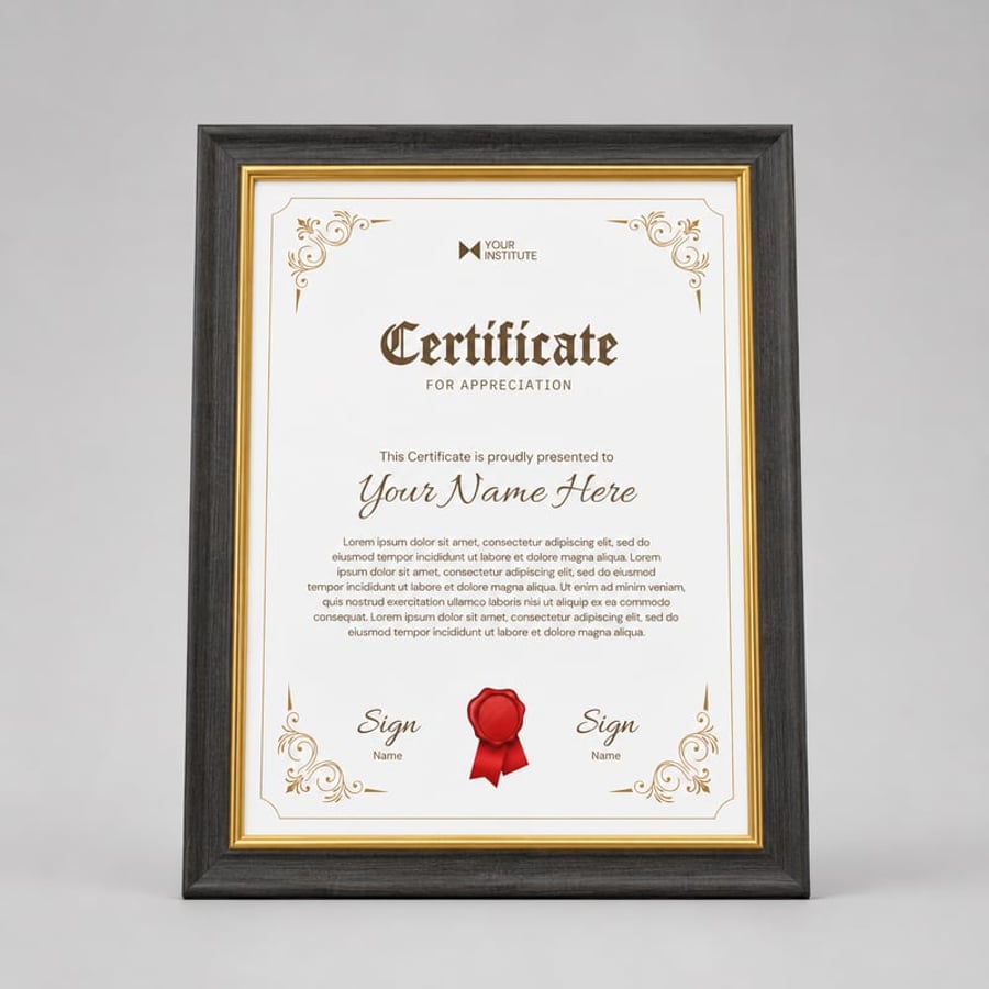Certificate Frame