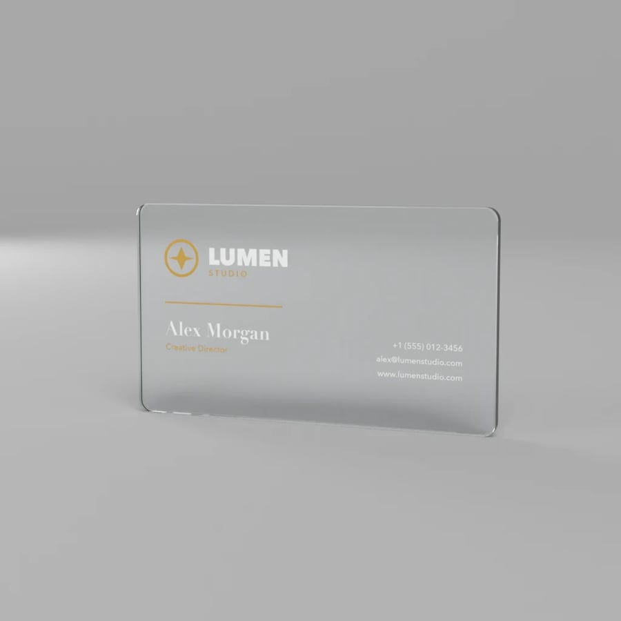 Acrylic Business Card