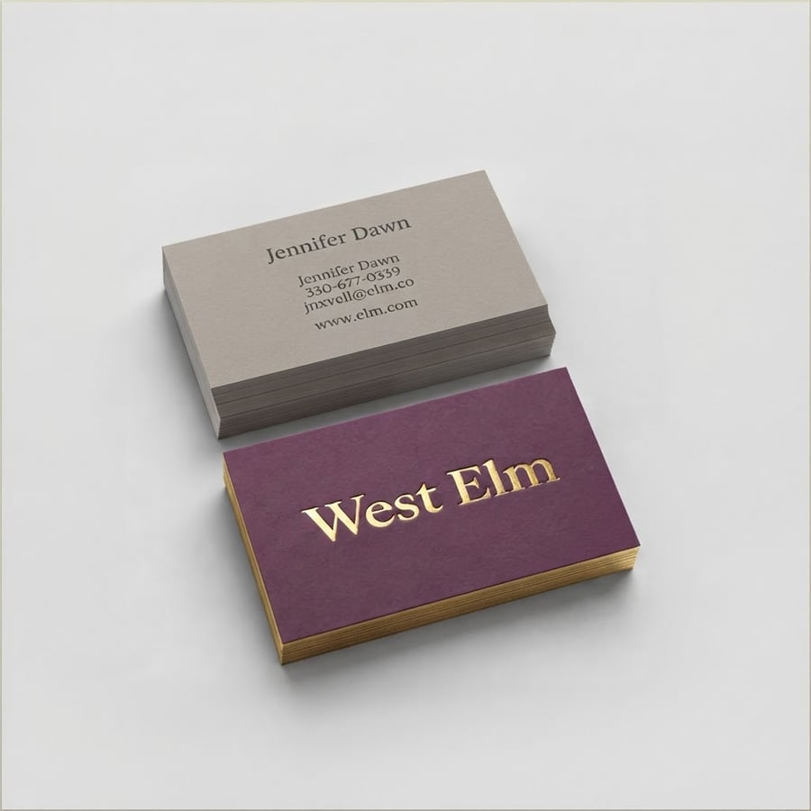 Foiled Visiting Card