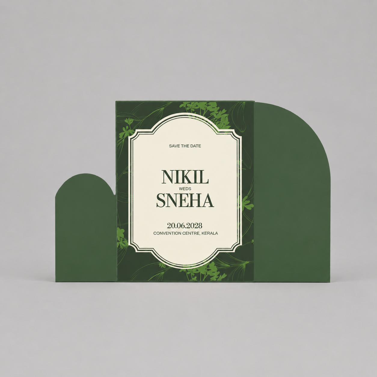 Solenne Wedding Card Round