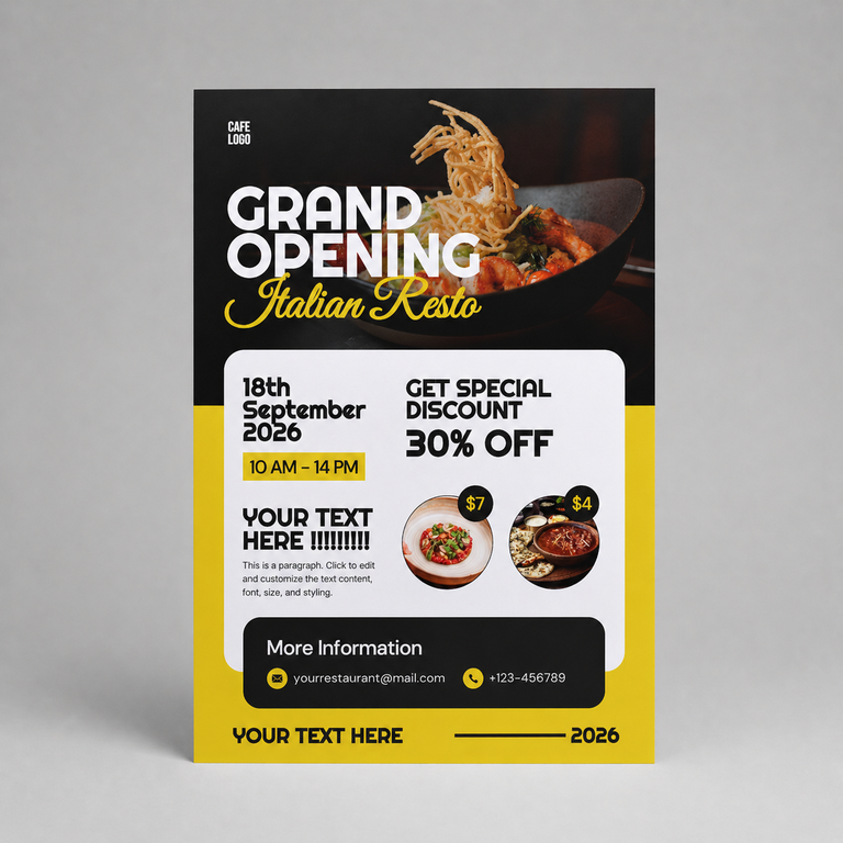 A4 Flyer - Cafe