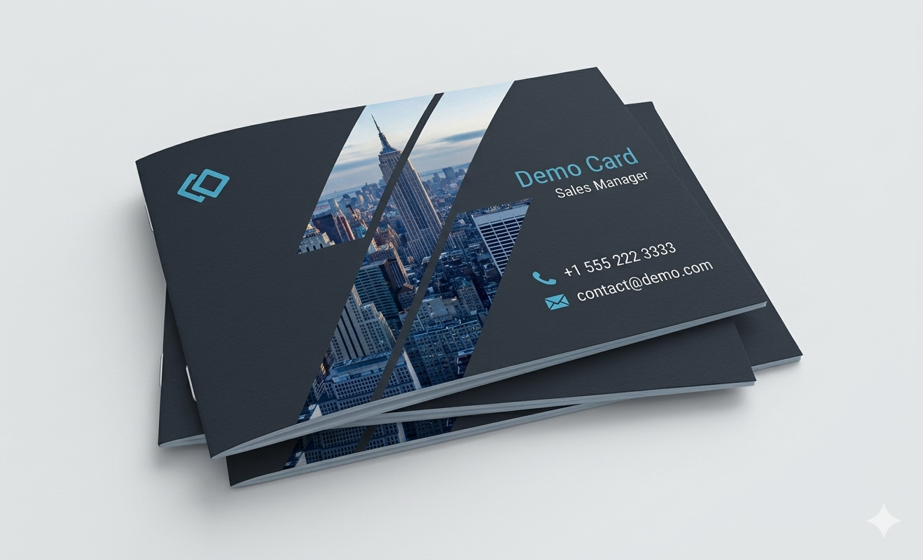 Demo visiting card